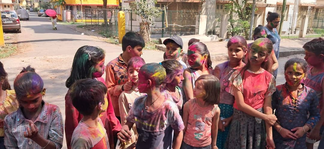 Holi celebration